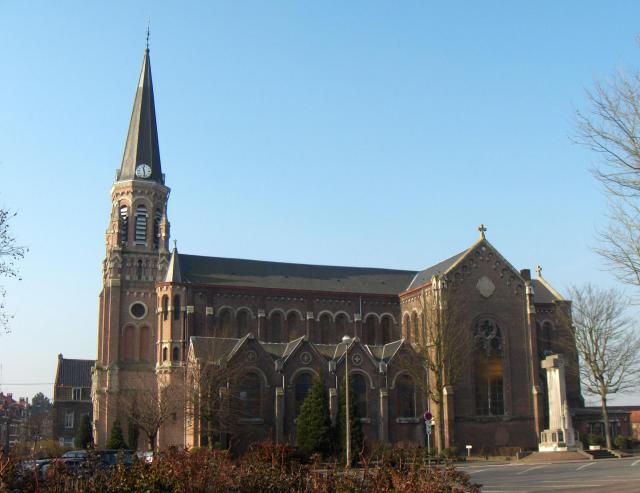 Wervicq-Sud (France, dépt. Nord), église de Notre Dame de l'Immaculée Conception.