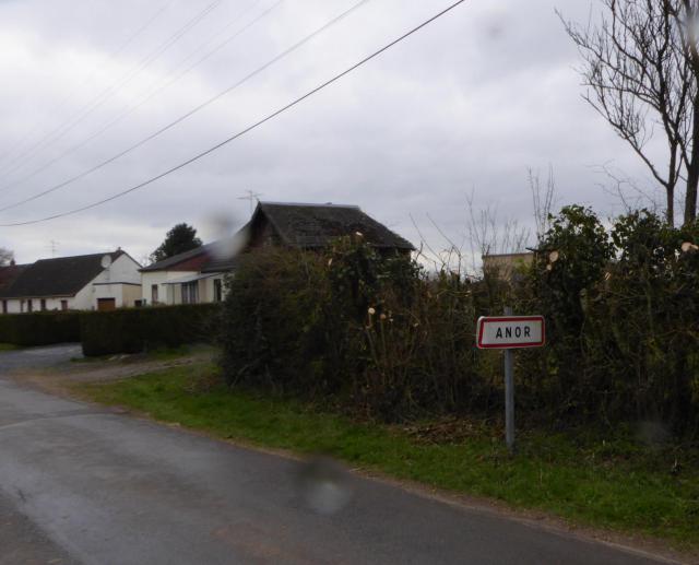 City limit Anor, Nord, France.