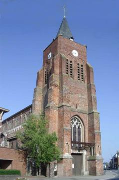 L’église St Omer de Caëstre (Nord, France).