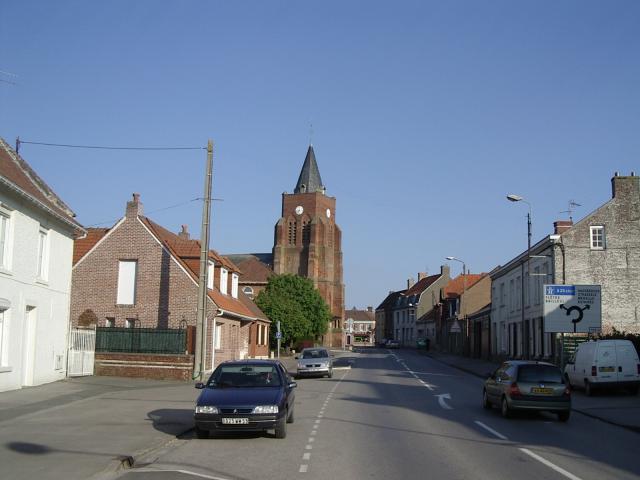 Le village de Caëstre (Nord, France)