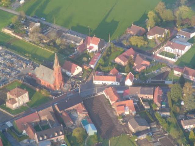Vue du ciel le soir