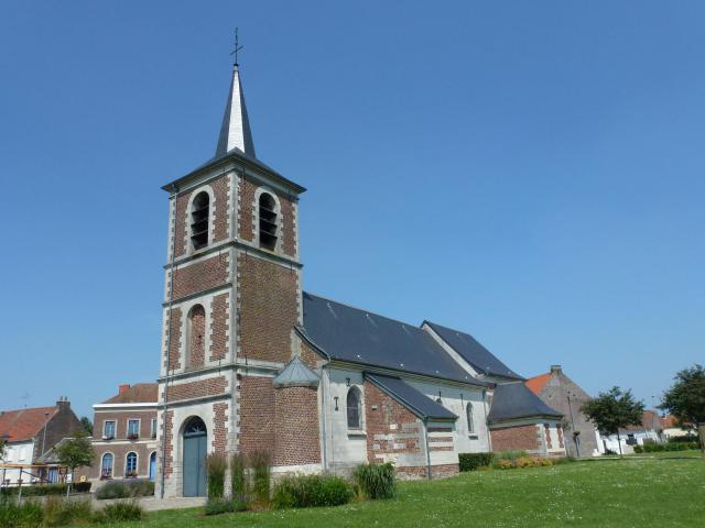 Bellaing (Nord, Fr) église