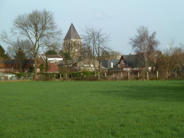 L'église de Fretin, Nord, France.
