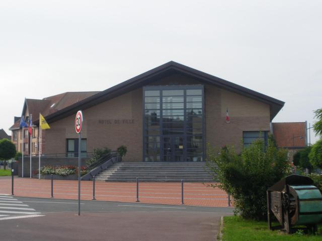 Vue de l'hôtel de ville de Frelinghien.