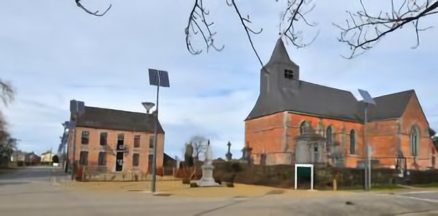 Eglise et Mairie de Clairfayts