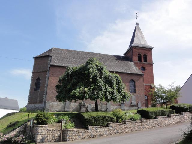 Frasnoy (Nord, Fr) église Saint-Clément, vue latérale
