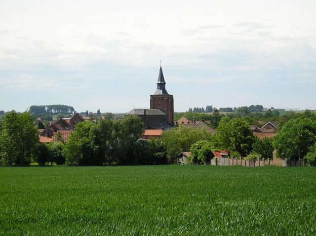 Village de Saint Jans Cappel, près du Mont Noir, en Flandre française