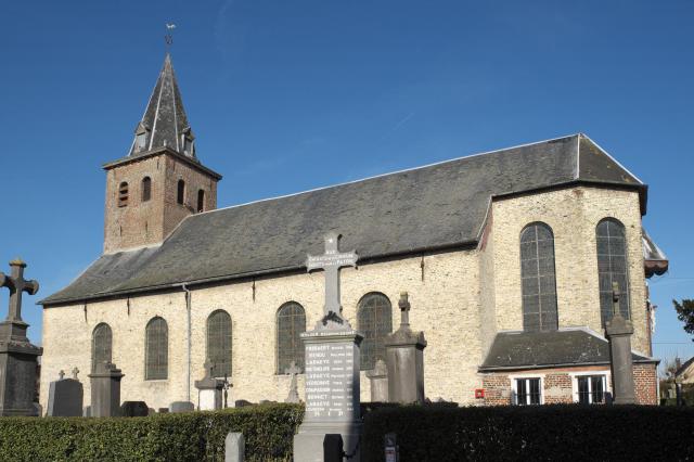 Kirche Saint-Martin in Wylder im Département Nord (Nord-Pas-de-Calais/Frankreich)