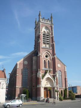 Église Saint-Martin d'Aniche, Nord, Nord-Pas-de-Calais, France.
