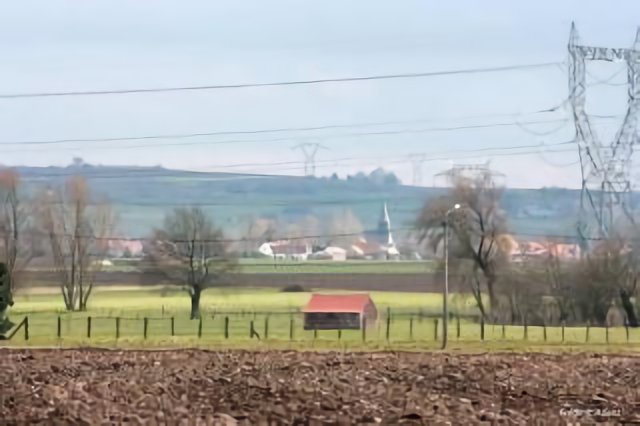 TOURMIGNIES VU D'AVELIN, GR121B
