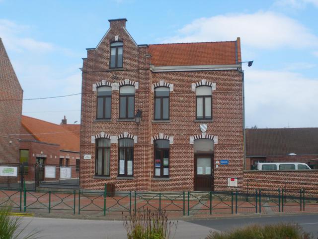 Vue de la mairie de Wannehain.