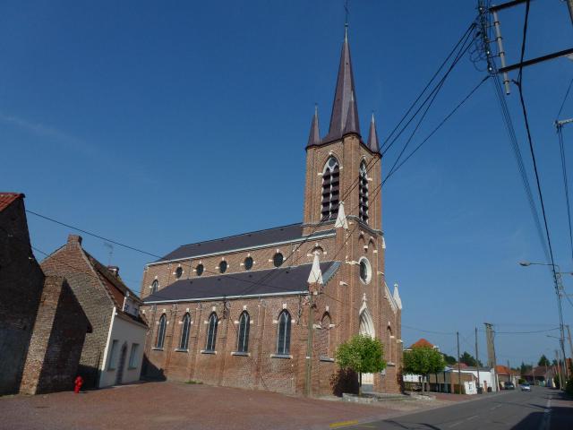 Warlaing (Nord, Fr) église