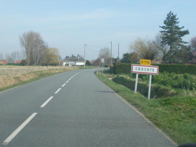 Vue d'une entrée de la commune de Crochte.
