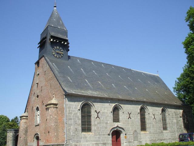 église de Sainte Hiltrude à Liessies (Nord - france)