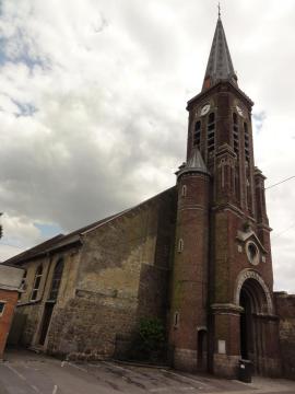 Haspres (Nord, Fr) église