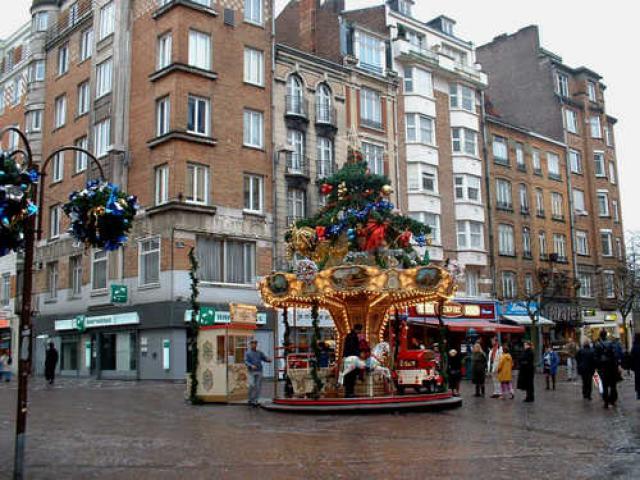 France, ville de Lille, place de Béthune et rue piétonne