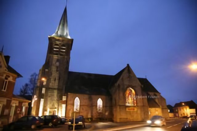 Arleux l´église Nocturne