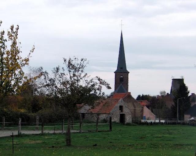 Bernissart, Pommerœul: l ’église de la Sainte-Vierge (Belgique)