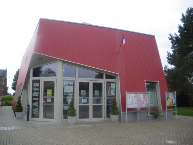 Vue de la mairie de Neuf-Berquin.