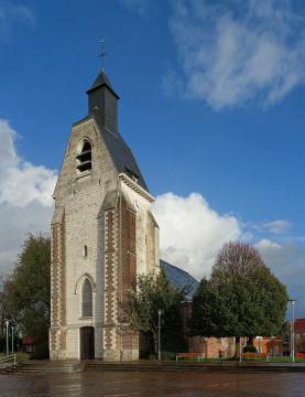 L'église saint Eloi de Lezennes (Nord).