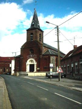 Église Saint-Martin à Élesmes, France.
