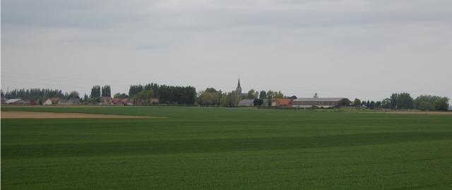 Vue du village de Hondeghem.
