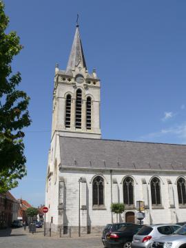 L'église Saint-Martin de Templeuve (Nord, France).