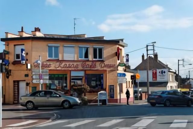 Frankreich - Bray-Dunes - Avenue du General de Gaulle - View to S