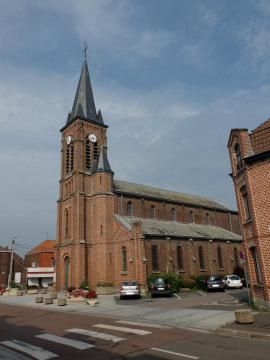 Vue de l'église Saint-Jean-Baptiste de Forest-sur-Marque.