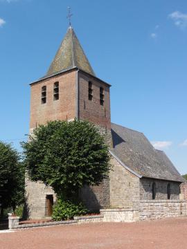 Escarmain (Nord, Fr) l'église