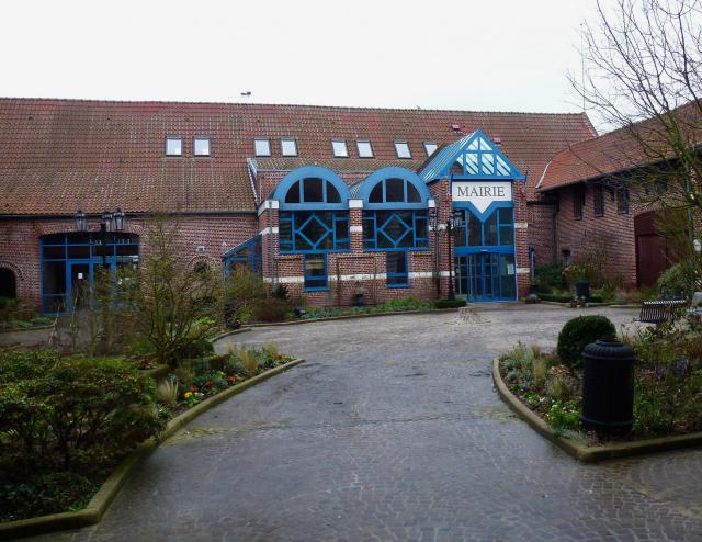 La mairie de Noyelles-lès-Seclin, Nord.- France.