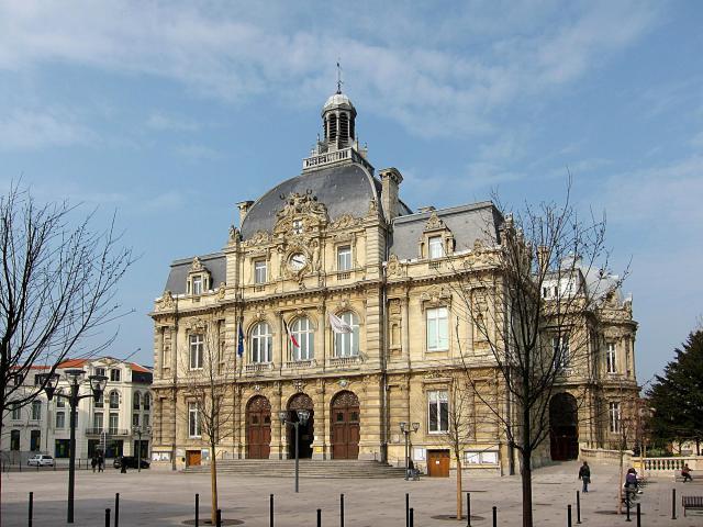 L’hôtel de ville de Tourcoing (Nord, France).