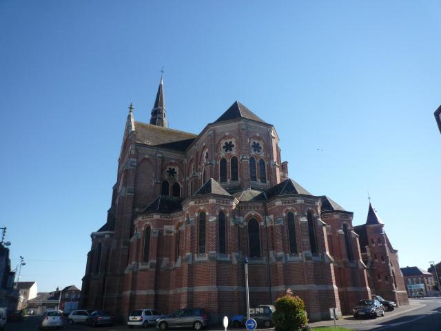 Basilique Sainte-Maxellende de Caudry, Nord, Nord-Pas-de-Calais, France.