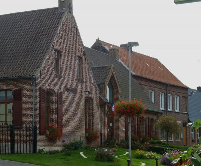 La mairie de Terdeghem Nord, France