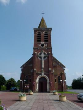 Nivelle (Nord, Fr) église, extérieur