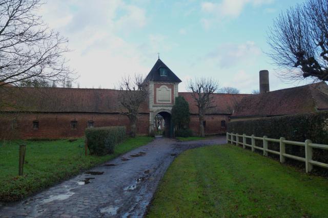 Ferme de Meurchin (1450) Sailly-lez-Lannoy dans le Nord Nord-Pas-de-Calais.- France.