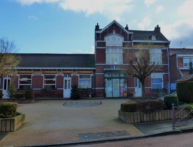 la mairie Sailly-lez-Lannoy dans le Nord Nord-Pas-de-Calais.- France.