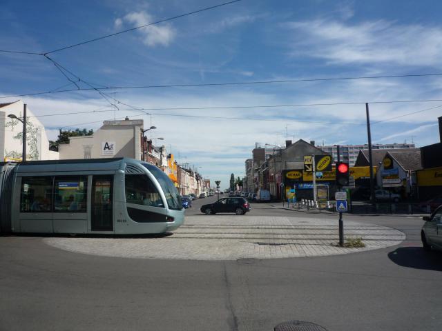 Futur embranchement de la ligne C du Tramway de Valenciennes, Anzin, Nord, Nord-Pas-de-Calais, France