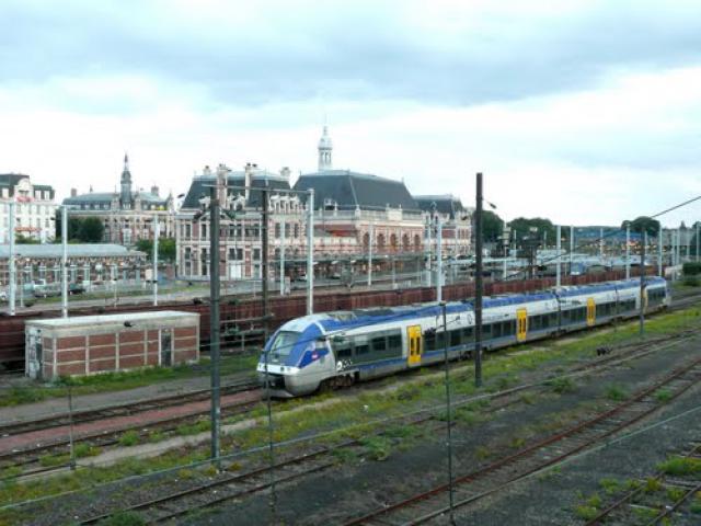AGC Train in Valenciennes Railway Station