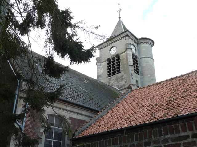 L'église de Bantigny (Nord), côté gauche