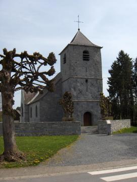 Wallers-en-Fagne, dépt. Nord, Nord-Picardie. Eglise paroissiale Saint-Hilaire, XVIIe siècle.