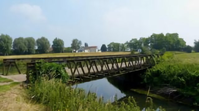 La Gorgue - Passerelle sur la Lawe