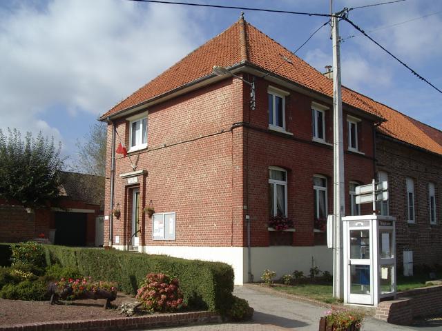 Ancienne mairie de Berthen (59, Nord)