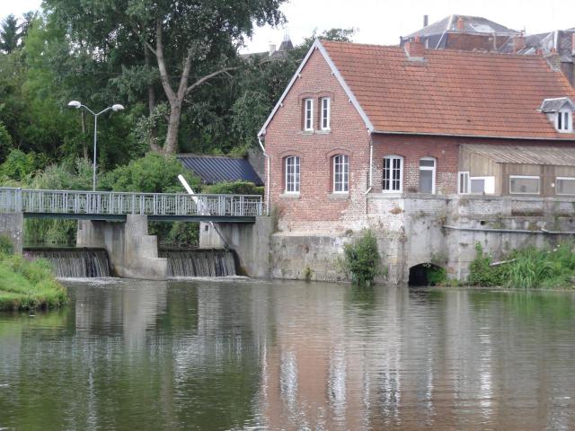Berlaimont (Nord, Fr) Moulin sur la Sambre