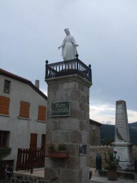Pailharès (Ardèche) - Vierge de la fontaine