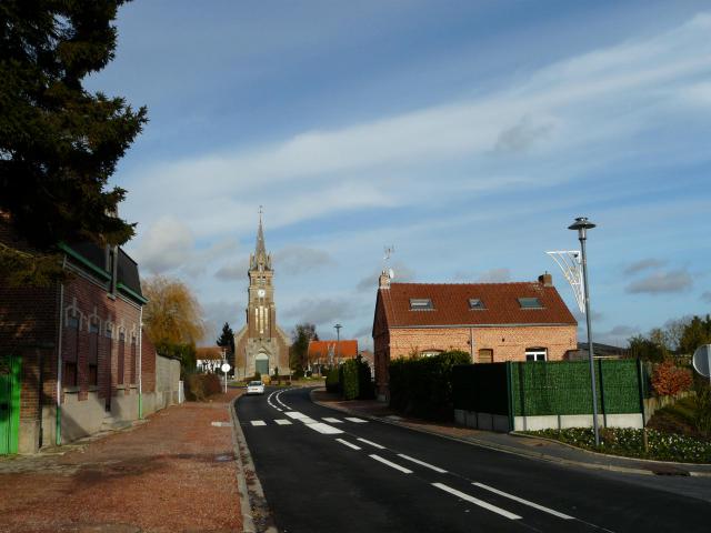 L'église et la rue Pasteur