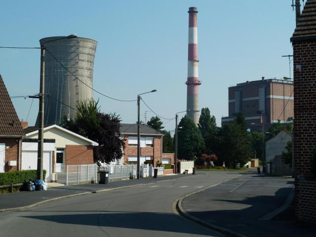 La Centralethermique d’Hornaing dans le Nord région Nord-Pas-de-Calais France.