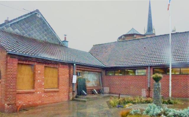 La mairie Willems dans le Nord Nord-Pas-de-Calais.- France.
