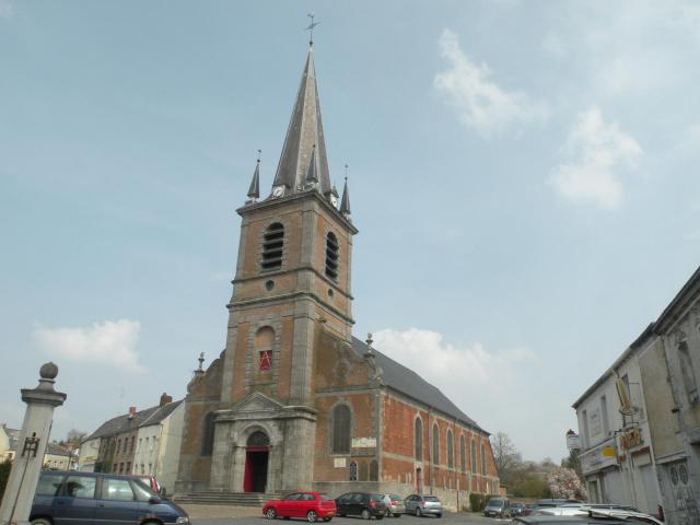 eglise de maroilles, nord, france