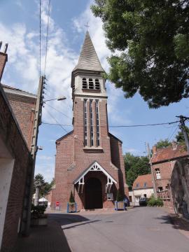 Famars (Nord,Fr) église de l'Assomption-de-Marie